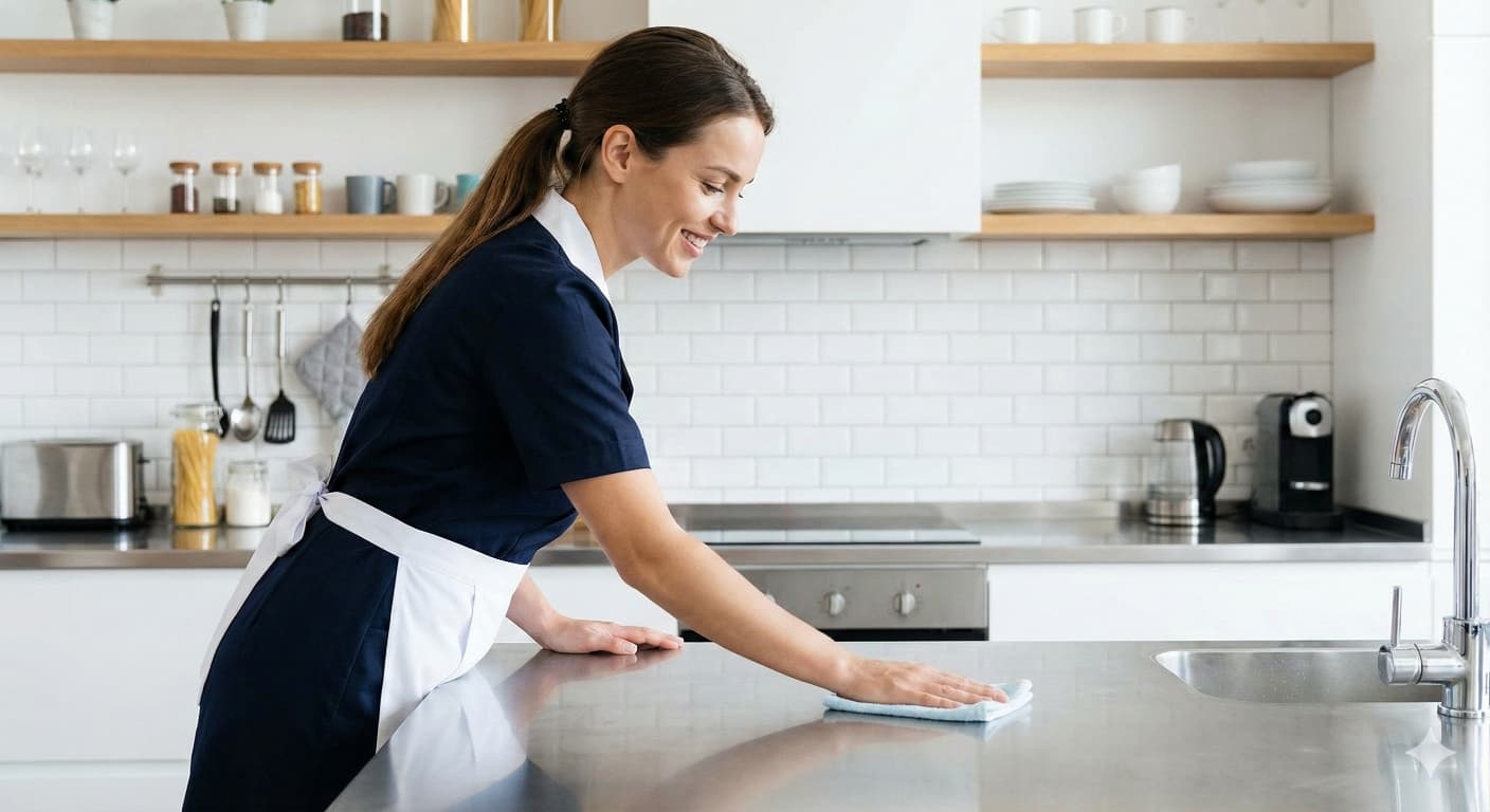 DM Housing Cleaning professional in a clean home