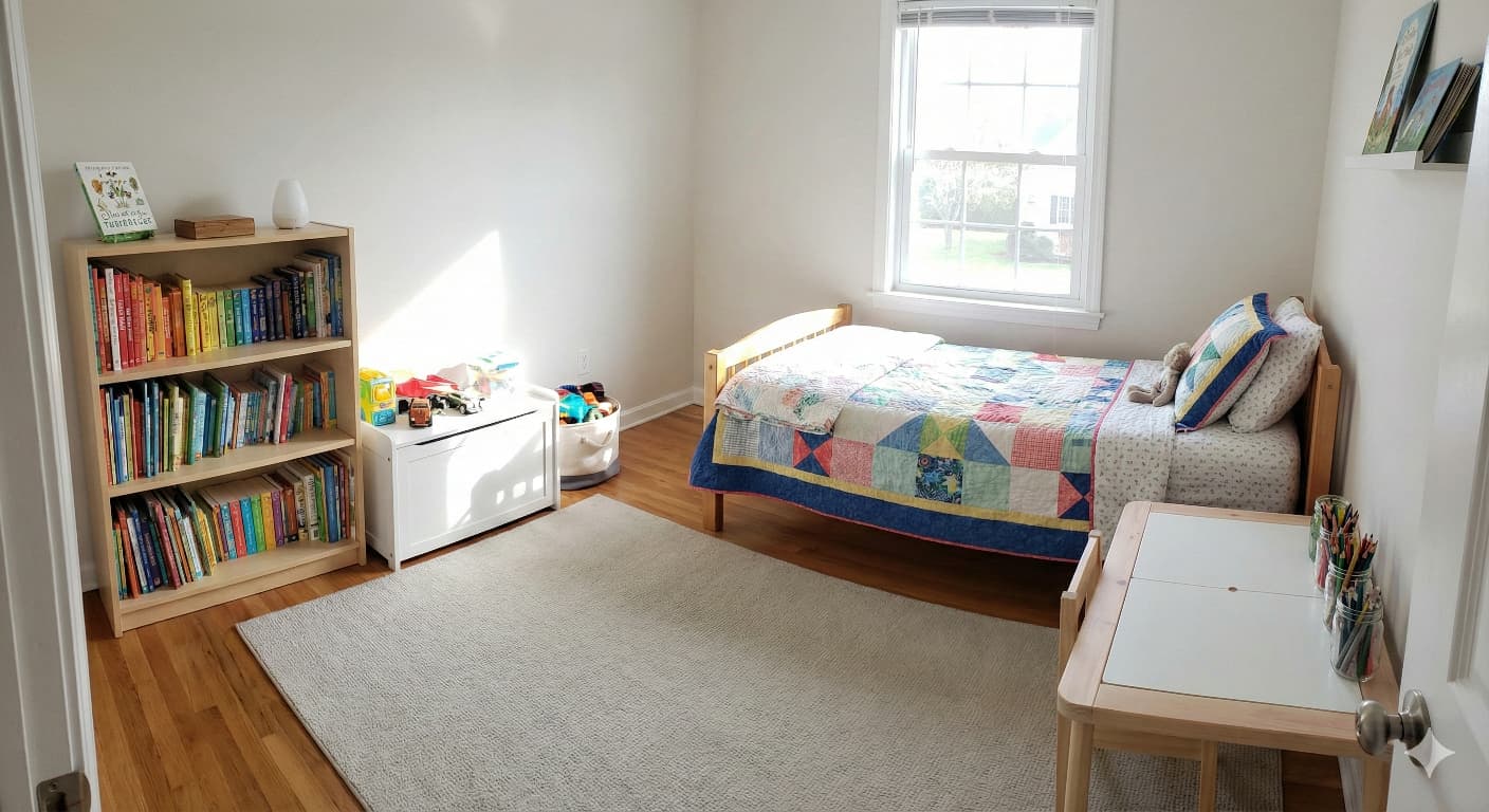 Move-out cleaning with polished floors and walls